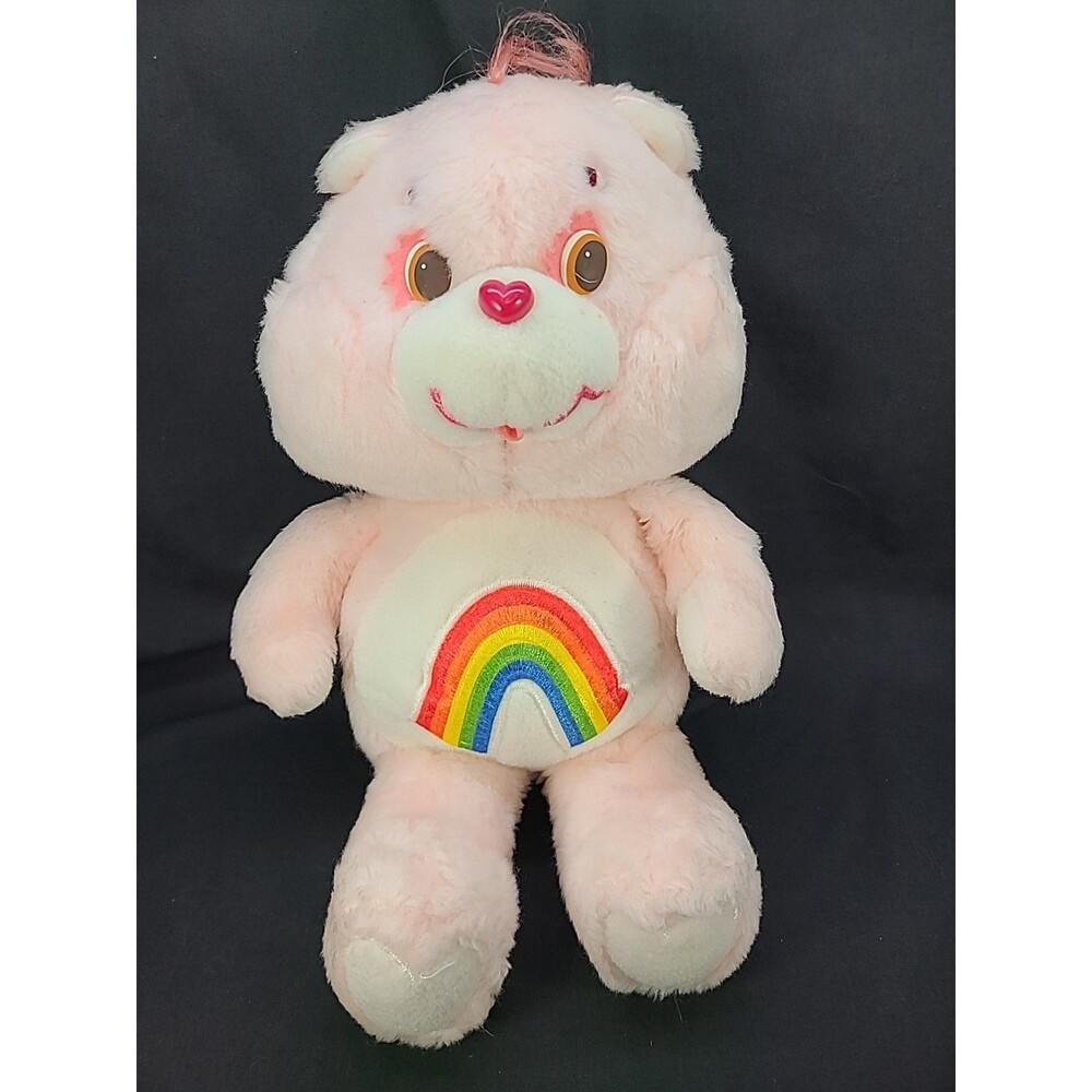 Original Care Bears CHEER BEAR 1983 LARGE 18" Plush Pink Rainbow Kenner